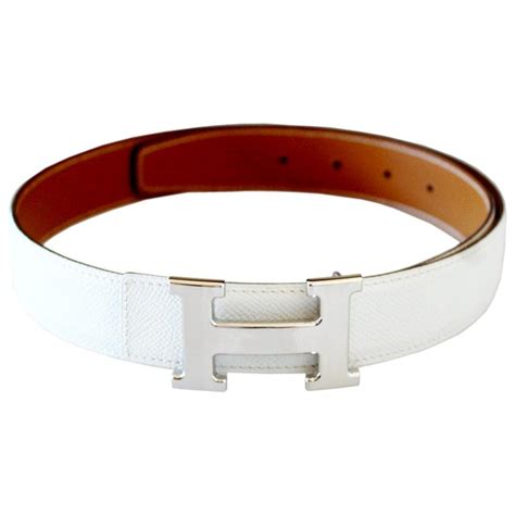 white stitching hermes belt red|hermes belts white.